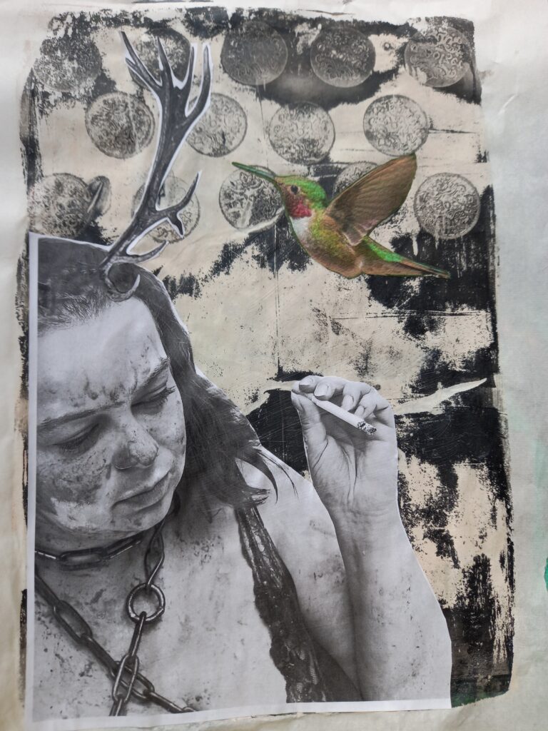 analoge kollage auf papier , wolpertinger soup