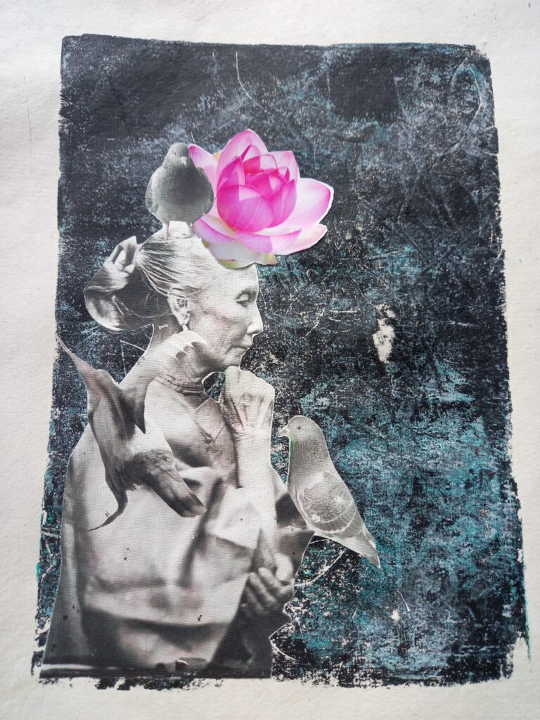 analog kollage queen of wisdom